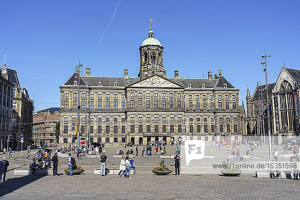 Königlicher Palast  Dam-Platz  Amsterdam  Nordholland  Niederlande  Europa