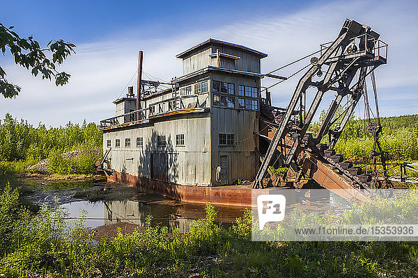 Coal Creek Gold Dredge relic in the Yukon–Charley Rivers National Preserve; Alaska United States of America