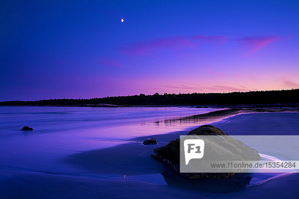 Evening Twilight At Sandy Bay Beach Port Joli Harbour Nova Scotia