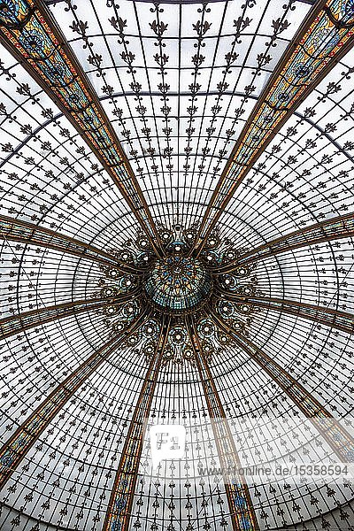 Kuppel  Jugendstil  Kaufhaus Galeries Lafayette  Paris  Île-de-France  Frankreich  Europa