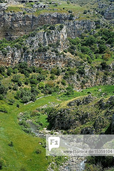 Berglandschaft in der Region Matera Basilikata Italien Europa