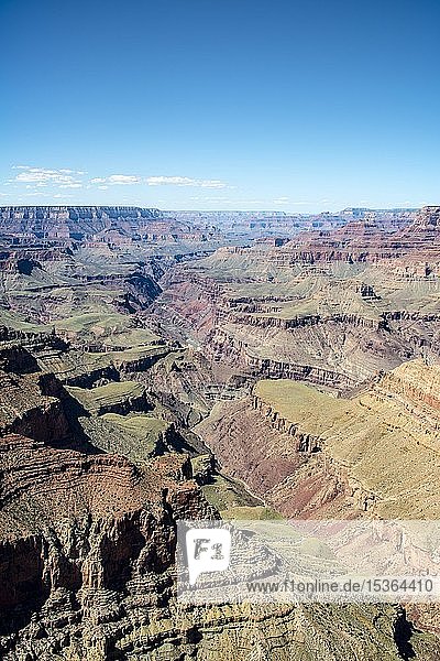 Blick vom Lipan Viewpoint in den Grand Canyon  Canyonlandschaft  erodierte Felslandschaft  South Rim  Grand Canyon National Park  Arizona  USA  Nordamerika