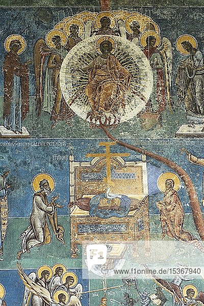 Detail Wandfresko Jüngstes Gericht Klosterkirche Vorone? 1547 Rumänien Europa