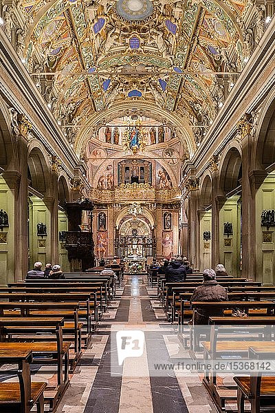 Innenraum  Langhaus  Santuario della Beata Vergine dei Miracoli  Saronno  Provinz Varese  Lombardei  Italien  Europa