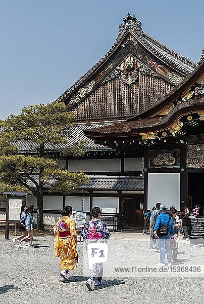 Palast  Nijo-Schloss Ninomaru-Palast  Nij? Schloss  ehemaliges Shogunat-Schloss  Kyoto  Japan  Asien