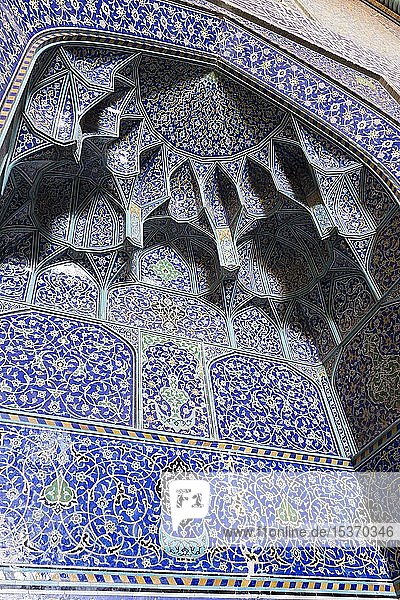 Mihrab der Scheich-Lotfollah-Moschee  Isfahan  Iran  Asien