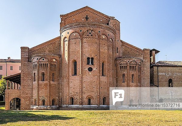 Apsiden  Chor der Abteikirche San Silvestro  romanisch  Nonantola  Provinz Modena  Emilia-Romagna  Italien  Europa