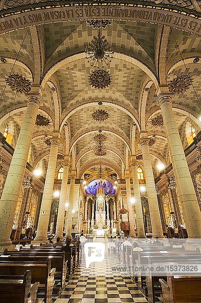 Interior of Basilica de la Inmaculada Concepcion  Cathedral of the Immaculate Conception  Downtown Mazatlan  Sinaloa  Mexico  Central America