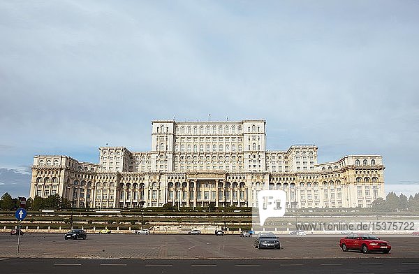Palast des Parlaments oder Palast des Volkes  Bukarest  Rumänien  Europa