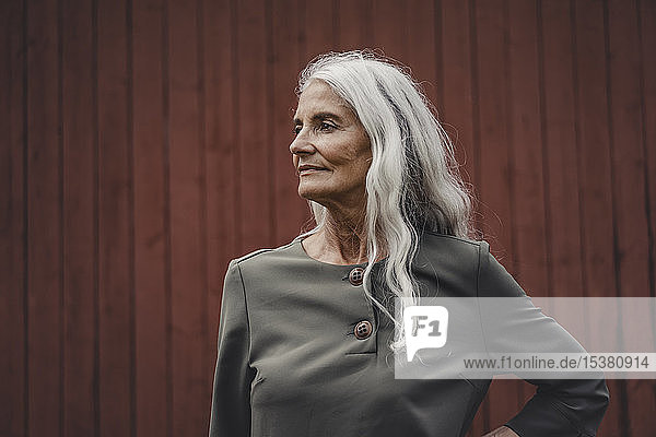Porträt einer schönen älteren Frau