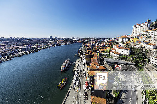 Portugal  Porto  city view with Douro river