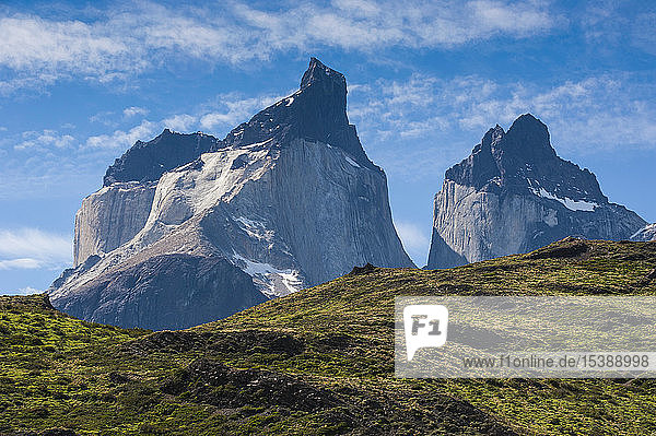 Chile  Patagonia  Torres del Paine National Park  mountainscape