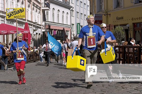 The annual race for office workers in the streets of Tallinn