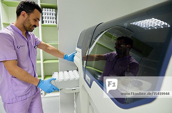 Cervical cancer screening program. The cervix is the lower part of the uterus. The cancer screening is looking for cancer before it has any symptoms Hospital Donostia San Sebastian Gipuzkoa Basque Country Spain