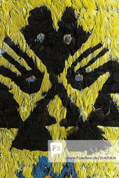 Peruvian pre-Columbian textile Sihuas culture (500 BC to 650 AC). Amano museum Lima Peru.
