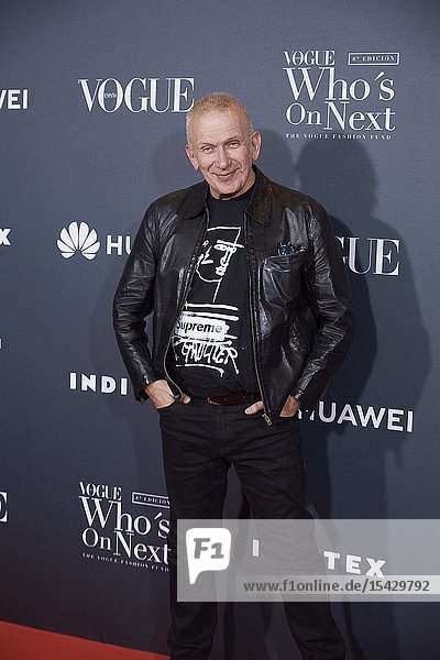 Jean Paul Gaultier attends 'Vogue Who's On Next' Madrid Photocall at Gran Maestre Theatre on May 23 2019 in Madrid Spain