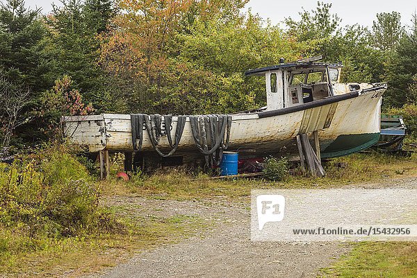 Canada Nova Scotia Marie Joseph fishing boat.