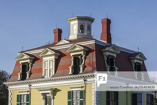 USA New England Massachusetts Cape Cod Eastham Fort Hill Edward Penniman House fomer sea captain's home built in 1868.