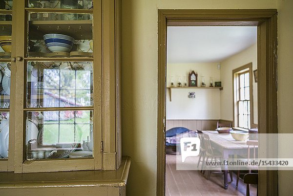 Canada Prince Edward Island Orwell Orwell Corner Historic Village Clarke's Store and House b. 1860 kitchen.
