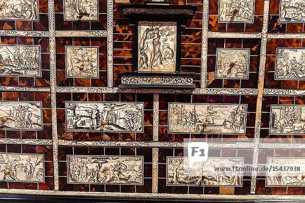 Spanish-Peruvian colonial furniture Lima Art Museum Lima Peru..