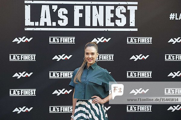 Jessica Alba attends ‘L.A.’s Finest’ AXN TV Series photocall at Villamagna Hotel on June 10 2019 in Madrid Spain