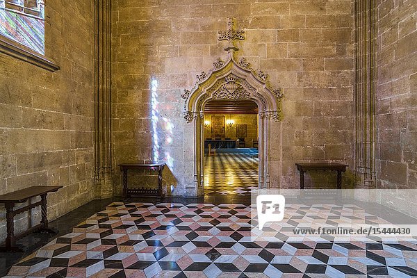 La Lonja de la Seda. Silk market. World Heritage Site by UNESCO. 16th century. Valencia. Comunidad Valenciana. Spain.