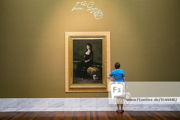 Portrait of Joaquina Candado Ricarte (1802-1804).Francisco de Goya y Lucientes Room (1746-1828). Museum of Fine Arts. Valencia. Comunidad Valenciana. Spain.
