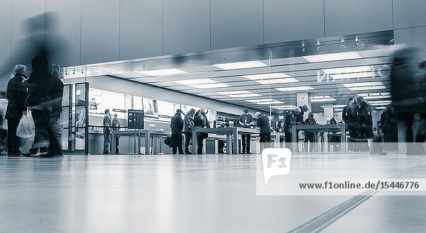 Apple store in Eldon Square shopping centre Newcastle upon Tyne England United Kingdom.