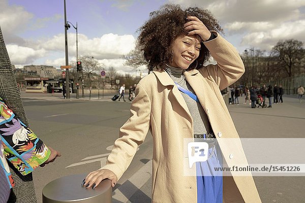 Young woman in Paris France