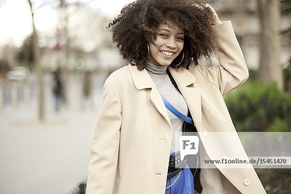 Young woman in Paris France