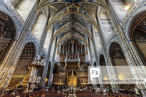 Interior of Albi Cathedral (Tarn Department Occitanie Region France)