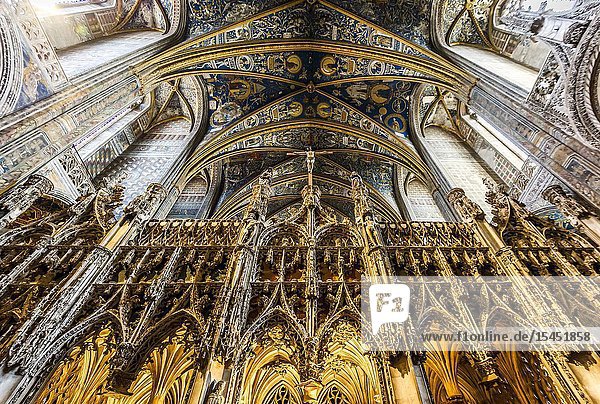 Interior of Albi Cathedral (Tarn Department Occitanie Region France)