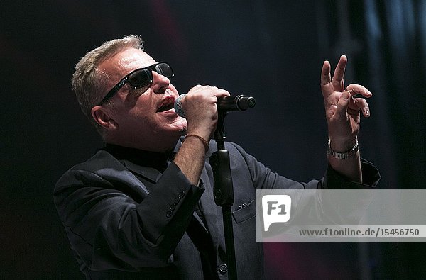Madrid  Spain-July 4: Suggs (Graham McPherson) from Madness performs on stage during Noches del Botanico festival on july 4  2018 in Madrid  Spain (Photo by Angel Manzano)