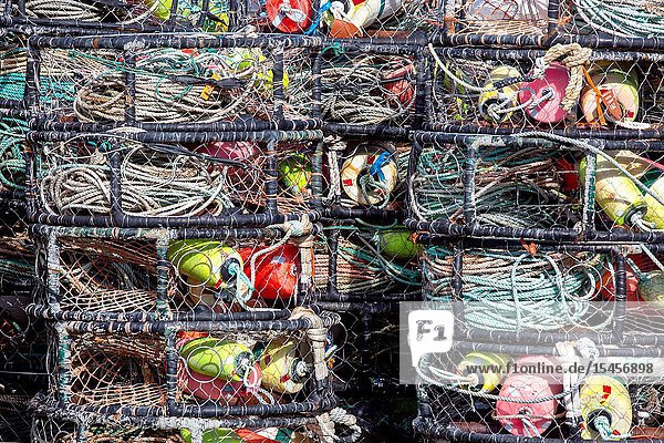 The boat harbor in Newport Oregon is home to commercial and recreational fishing vessels and many people earn their living by using the commercial fishing tackle to fish off the Oregon coast.