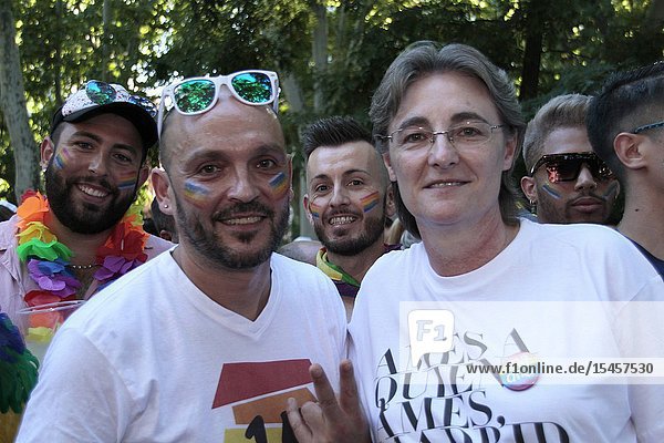Marta Higueras former deputy mayor of Madrid City Council and Former Director of Justice and Public Administration of the Vasque Government in The Pride Parade 2019 Madrid