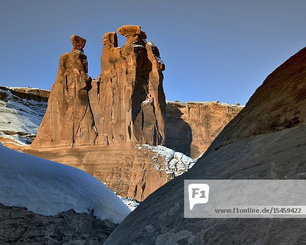 Gossips Winter Arches National Park UT.