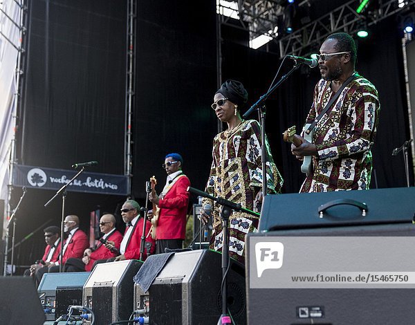 Madrid  Spain-July 10: Blind Boys of Alabama and Amadou &Mariam performs on stage at Noches del Botanico festival on july 10  2019 in Madrid  Spain (Photo by Angel Manzano)