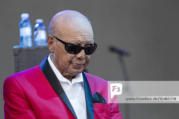 Madrid  Spain-July 10: Jimmy Carter of Blind Boys of Alabama performs on stage at Noches del Botanico festival on july 10  2019 in Madrid  Spain (Photo by Angel Manzano)