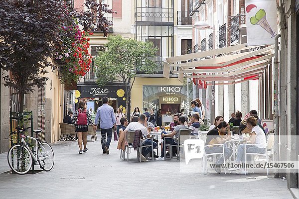 Perez Caldos Street Fuencarral Madrid Spain.