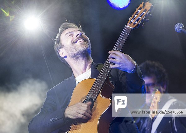 Madrid,  Spain-July 24: Kevin Johansen performs on stage at Veranos de la Villa festival on july 24,  2019 in Madrid,  Spain (Photo by Angel Manzano)