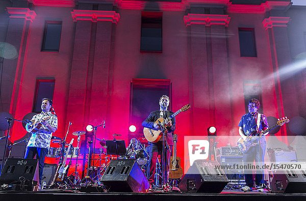 Madrid  Spain-July 24: Kevin Johansen performs on stage at Veranos de la Villa festival on july 24  2019 in Madrid  Spain (Photo by Angel Manzano)