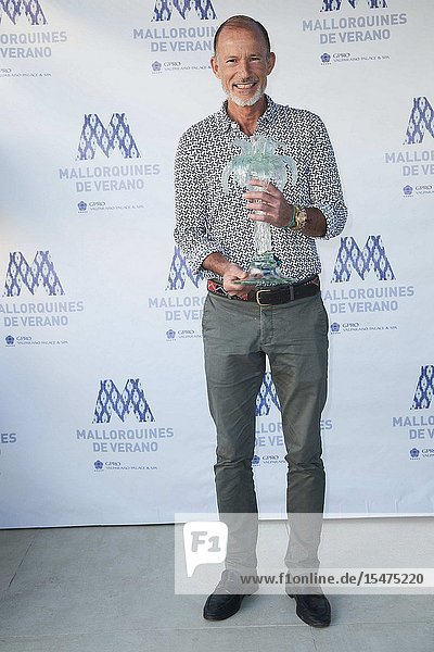 Kyril Prince of Preslav receives 'Mallorquin Del Verano' Award 2019 at Valparaiso Hotel on August 3 2019 in Palma Spain