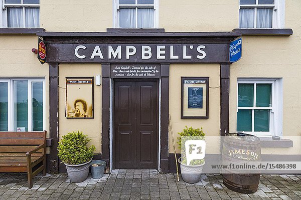 Campbellâ.s Irish pub at the foot of Croagh Patrick in Murrisk County Mayo Ireland.