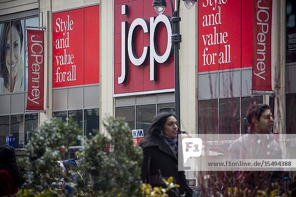 The JCPenney store in the Manhattan Mall in New York on Tuesday February 26 2019. The J. C. Penney Co. is scheduled to report fourth-quarter earnings on February 28. (© Richard B. Levine).