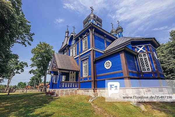 Orthodox church of Protection of the Mother of God in Puchly village Hajnowka County in Podlaskie Voivodeship of northeastern Poland.