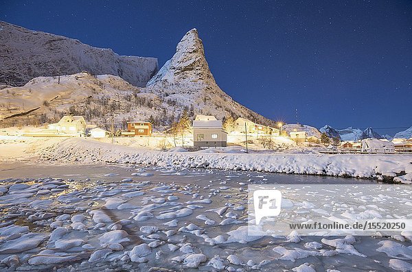 Reinevagen Bay Nordland. Lofoten Islands Norway Europe.