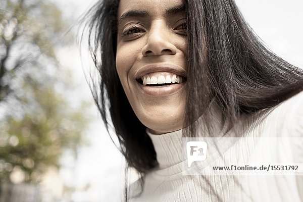Close up portrait of a Brazilian woman Munich Germany