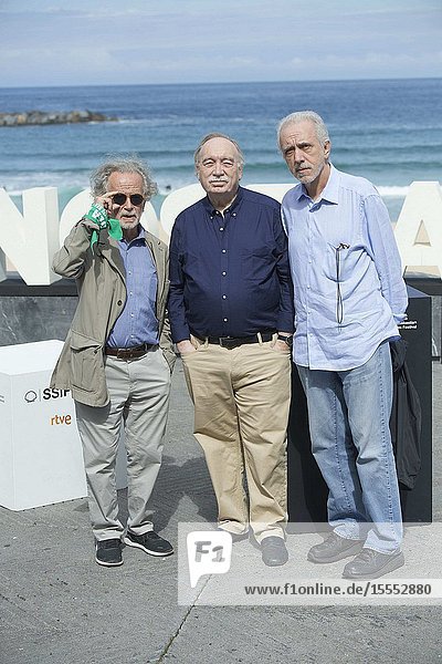 Fernando Trueba Fernando Colomo Fernando Mendez Leite attended 'Historias de nuestro cine' Photocall during 67th San Sebastian Film Festival at Kursaal Palace on September 24 2019 in San Sebastian Spain