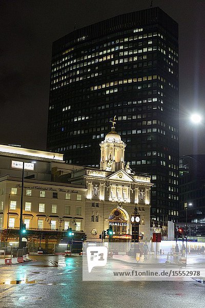 Facade of the Victoria Plaza Theater Theater London