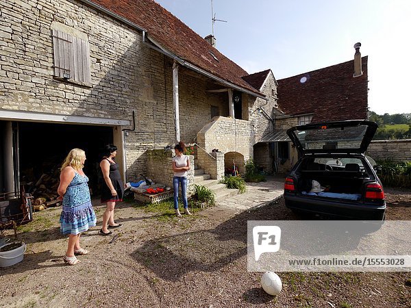 France Burgundy Yonne deparement (89) village of Sacy part of the farm where writer Nicolas Restif de la Bretonne was born and lived
